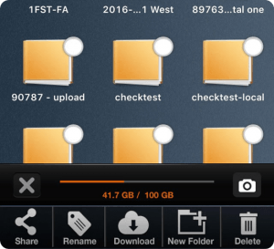 Mobile Application Menu Selection