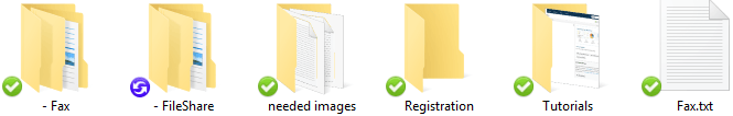CloudSync Folder & File Status Icons